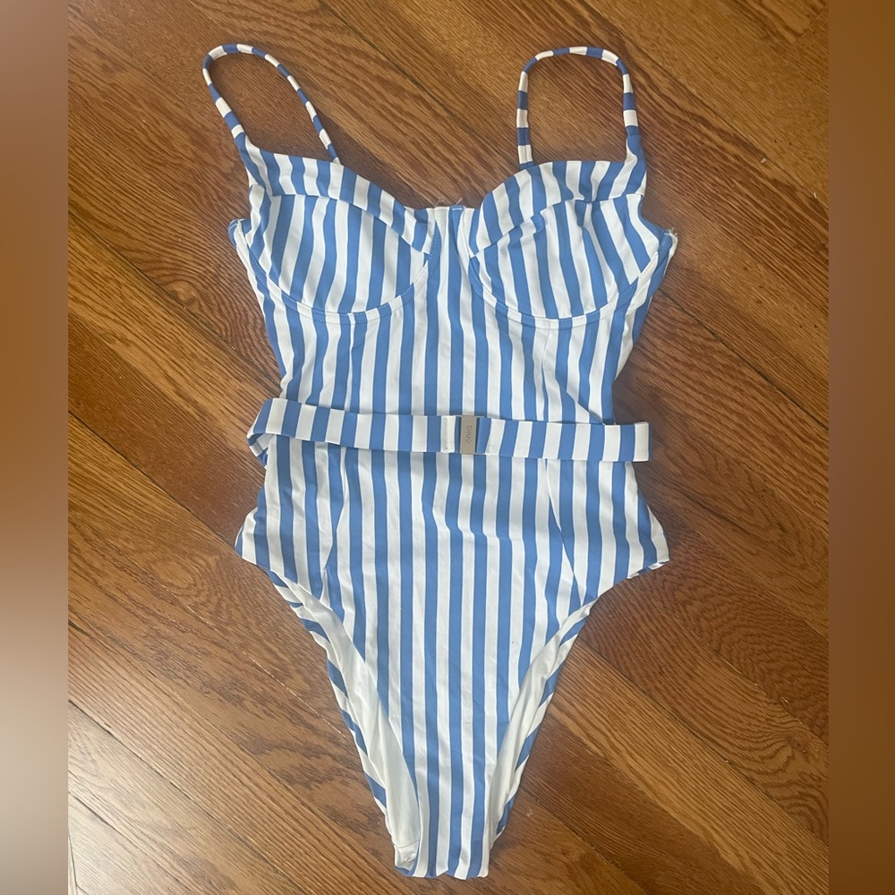 Onia x WeWoreWhat Striped One Piece